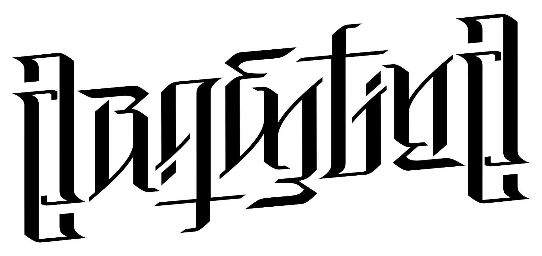 Ambigram of my daughter's name by Steve Hanley at Youngbloods Tattoo in  Rockingham, WA Australia : r/tattoos